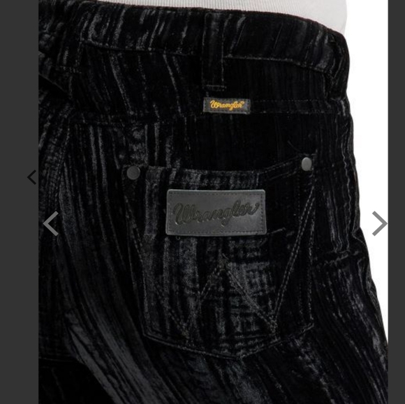 Wrangler black velvet flares.FIRM - Picture 4 of 7